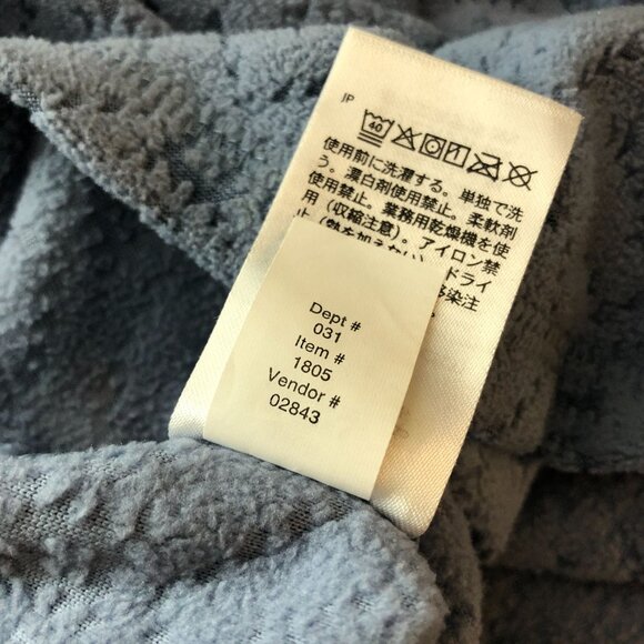 Eddie Bauer Womens Blue Textured 1/4 Zip Pullover Fleece Top Lightweight S - Picture 5 of 5